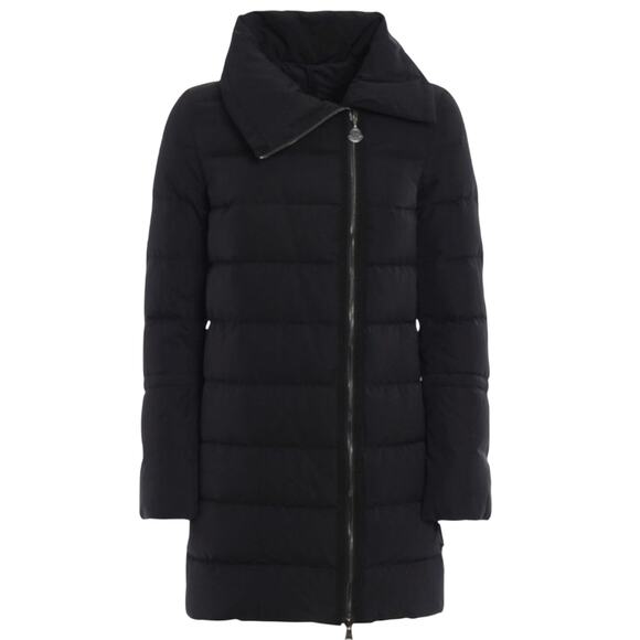 Moncler Jackets & Blazers - Moncler Lobelia Down Puffer Coat size S Quilted Black Bell Sleeves Midi